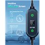11KW Portable Chargeur Voiture Électrique 6/8/10/13/16A Courant Commutable avec LCD