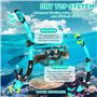 Masque de Plongée Adulte Anti-Buée et Anti-Fuite – Masque Tuba Grand Angle 180° HD – Masque Snorkeling Réglable et Confortable p