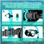 Masque de Plongée Adulte Anti-Buée et Anti-Fuite – Masque Tuba Grand Angle 180° HD – Masque Snorkeling Réglable et Confortable p