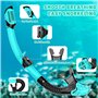 Masque de Plongée Adulte Anti-Buée et Anti-Fuite – Masque Tuba Grand Angle 180° HD – Masque Snorkeling Réglable et Confortable p