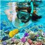 Masque de Plongée Adulte Anti-Buée et Anti-Fuite – Masque Tuba Grand Angle 180° HD – Masque Snorkeling Réglable et Confortable p