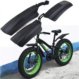 sgfd Garde-Boue de vélo de Neige 20 Pouces 26 Pouces Fat Bike Fender 2pcs Garde-Boue Avant Avant pour vélos VTT Vélo Garde-boues