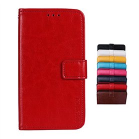 SHIEID Coque pour ASUS Zenfone Max Pro M1 ZB602KL Étui Porte-Monnaie Housse Soft Housse pour Smartphone Rouge