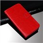 SHIEID Coque pour ASUS Zenfone Max Pro M1 ZB602KL Étui Porte-Monnaie Housse Soft Housse pour Smartphone Rouge