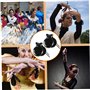 Grtheenumb Castantets Traditionnels, 2pcs Castanets Flamenco pour Adultes, en Bois pour Les Enfants, claqueurs à la Main avec de
