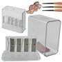 2PCS 4-trous tailler des crayons, 2, 36x2.36x1.18 Manuel de taille-crayon en plastique, pointu