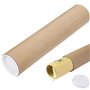 Nyutcwe Tubes d'envoi avec capuchons d'extrémité en plastique, tubes 'expédition de 2x20 pouces, affiche robuste et protectrice,