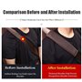 LKILFUWX Coussinets de ceinture de sécurité de voiture en 2 parties, pour Peugeot 307 CC 308 308 CC 406 407 Confortable et respi