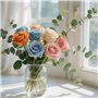 Lot de 500 graines de roses colorées - Sans épines, résistantes à l'hiver, plantations toutes saisons, idéales pour le jardin, l
