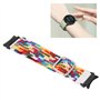Bracelet de montre élastique tressé en nylon souple avec goupille pour Watch 4 (arc-en-ciel)
