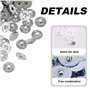 Womsclo 500pcs Candle Porte-mèches, 12, 5 mm x 4 mm Support de mèche de Bougie en métal, Base mèches Bougies Robustes, Pince Bas