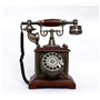 Statue Sculpture abstraite Ornement Artisanat moderne Art for salon Téléphone à cadran rotatif rétro vintage Téléphone fixe rétr