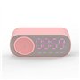 cigemay Réveil avec Haut-parleur Bluetooth/lumière Rétroéclairée/écran Miroir