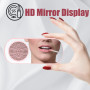 cigemay Réveil avec Haut-parleur Bluetooth/lumière Rétroéclairée/écran Miroir, Horloge Numérique Rose avec Radio FM Portative Ch