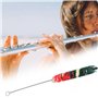 Brosse de nettoyage pour flûte Piccolo, tige de nettoyage en métal coloré pour l'entretien la base, accessoires pour instruments