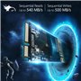 KINGDATA Disque Dur SSD Msata 250 Go Ngff Interne pour Ordinateur Portable de Bureau SATA III 1 to 500 Go 256 Go 128 Go (MSATA, 
