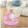 Houolsator Chaise bébé Gonflable Mignon siège Gonflable pour bébé Chaise de soufflage Stable avec Pompe intégrée siège Respirant