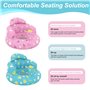 Houolsator Chaise bébé Gonflable Mignon siège Gonflable pour bébé Chaise de soufflage Stable avec Pompe intégrée siège Respirant