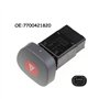 Rynplex Bouton de voyant d'avertissement d'urgence de commutateur de danger d'alimentation électrique d'accessoire automatique d