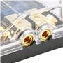 Bloc de Distribution D'alimentation o de Voiture, Porte fusible Universel de Voiture 100A LED Numérique 1 en 2 Porte fusible D'a