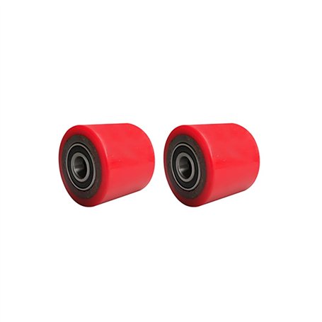 Lot de 2 rouleaux de transpalette - Roulement 6204 intégré
