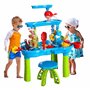 Noux pour enfants 1 ensemble à 3 niveaux Spacieux table sensorielle Table de sable coloré interactive parent-enfant de développe