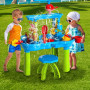 Noux pour enfants 1 ensemble à 3 niveaux Spacieux table sensorielle Table de sable coloré interactive parent-enfant de développe