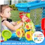 Noux pour enfants 1 ensemble à 3 niveaux Spacieux table sensorielle Table de sable coloré interactive parent-enfant de développe