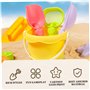 Toys de Plage pour Enfants 3+, 16pcs Les Jouets de Sable en Plastique comprennent Un Seau de Sable, Une Pelle, Un râteau et des 