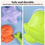 Toys de Plage pour Enfants 3+, 16pcs Les Jouets de Sable en Plastique comprennent Un Seau de Sable, Une Pelle, Un râteau et des 