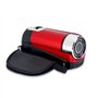 Socobeta Caméscope Numérique Caméra Vidéo Caméscope 16x HD 32g Carte Mémoire Externe Rotation de 270°(Rouge)