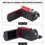 Socobeta Caméscope Numérique Caméra Vidéo Caméscope 16x HD 32g Carte Mémoire Externe Rotation de 270°(Rouge)