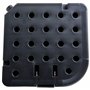 Dalles de Contrepoids 9 Kg pour Parasol 4 Pièces en Plastique Noir Résistant Caria