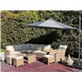 Dalles de Contrepoids 9 Kg pour Parasol 4 Pièces en Plastique Noir Résistant Caria
