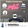 Enseignes au néon avec nom personnalisé, panneau de lumières au néon LED personnalisé for chambre d'adolescentes, fête d'anniver