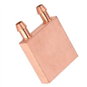 Bloc de Refroidissement en Cuivre pour Graphiques GPU Tête CPU - 40x40x10mm Dissipation de Chaleur en Cuivre Pure avec Canal d'é