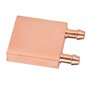 Bloc de Refroidissement en Cuivre pour Graphiques GPU Tête CPU - 40x40x10mm Dissipation de Chaleur en Cuivre Pure avec Canal d'é
