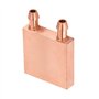 Bloc de Refroidissement en Cuivre pour Graphiques GPU Tête CPU - 40x40x10mm Dissipation de Chaleur en Cuivre Pure avec Canal d'é