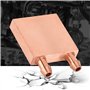 Bloc de Refroidissement en Cuivre pour Graphiques GPU Tête CPU - 40x40x10mm Dissipation de Chaleur en Cuivre Pure avec Canal d'é