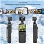 LICAEVEY Caméra d'action WiFi 4K avec Objectif Rotatif à 180 ° et Lumière LED, 40MP Ultra HD, Grand Angle de 135 °, Appareil Pho