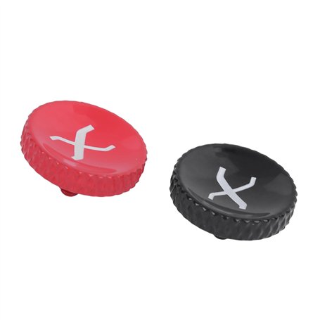 Bouton de Libération d'obturation de la Caméra en Métal - Traitement de Pulvérisation de Peinture Rouge Noir avec Anneau en Caou