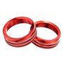 Capuchon de bouton multimédia pour voiture, BTFWM Pièces d'autocollants de bouton automatique, for Mustang, 2015 2016 2017 2018 