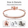 Philip Jones Ensemble d'amitié plaqué or rose créé avec des cristaux Zircondia®