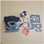 Yurefax Kit de Segments de Piston Cylindre FS 360 40mm, for STIHL, FS360 FS360R FS360C FS360RC, pièces de Rechange for débroussa