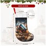 Chaussettes de Noël à suspendre pour décoration d'arbre de Noël Motif rugby sur le feu