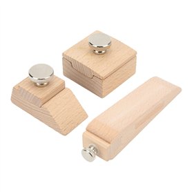 3 Pièces en Bois Papier de Verre Bloc de Ponçage Bois Main Bloc de Ponçage Pince Cuir Artisanat Bord Outil de Ponçage
