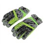 Lot de 2 gants de football, antidérapants et résistants à l'abrasion, vert fluo, respirants, forte adhérence, gants de gardien d