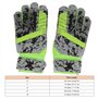 Lot de 2 gants de football, antidérapants et résistants à l'abrasion, vert fluo, respirants, forte adhérence, gants de gardien d