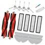 ZAPYVET Kit de 14 accessoires de rechange compatibles avec l'aspirateur robot Mova L600: 2 brosses principales