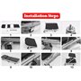 CHZDPP Chariot de Visite Plaque de Protection pour camionnettes/caravanes/remorques, siège prostré Pliable à Profil Bas pour gar